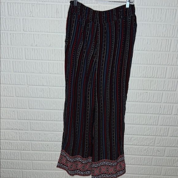 Rachel Paige Striped Boho Wide-Leg Pants - Picture 2 of 3